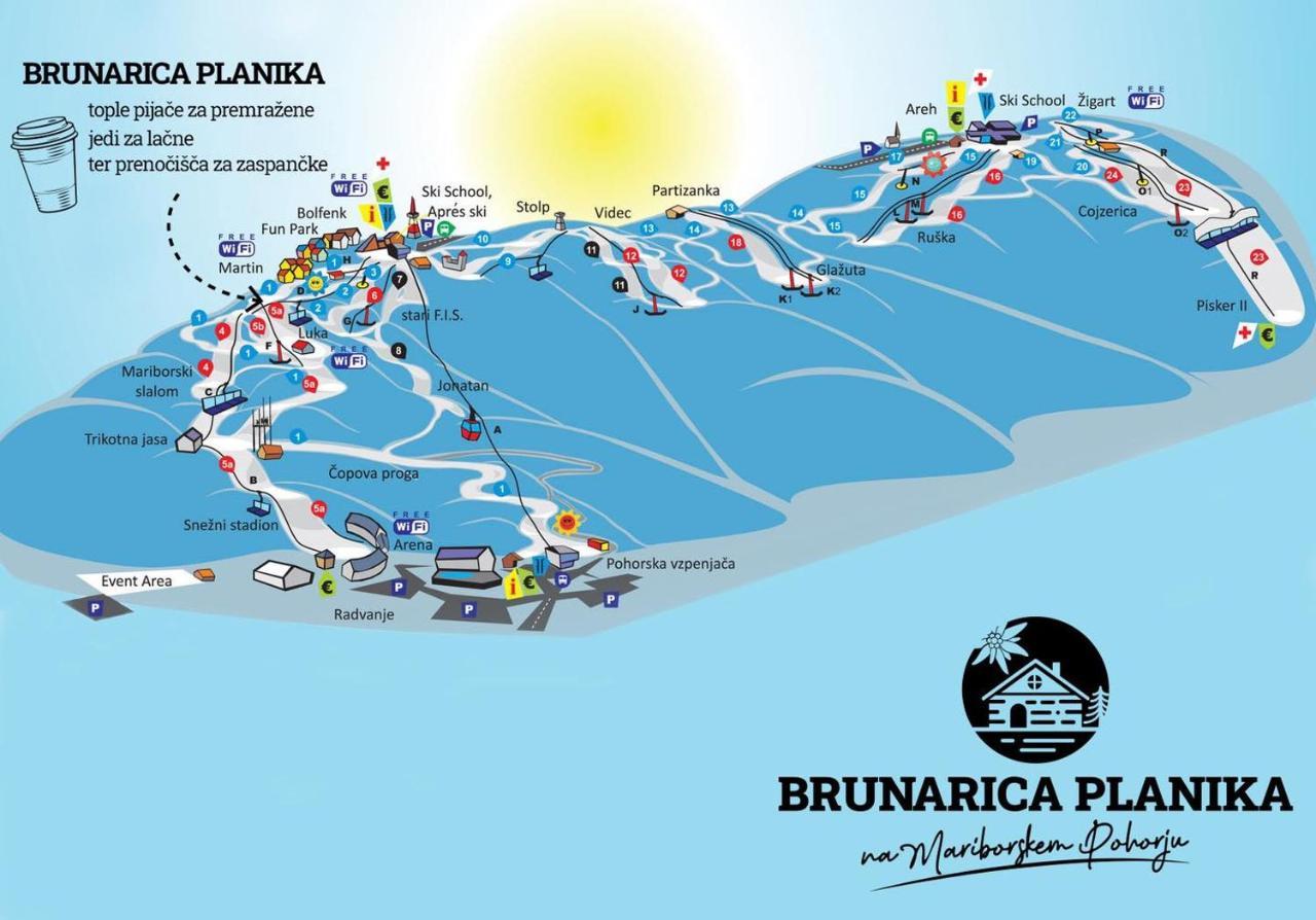 Brunarica Planika Mtb Point Máribor Exterior foto